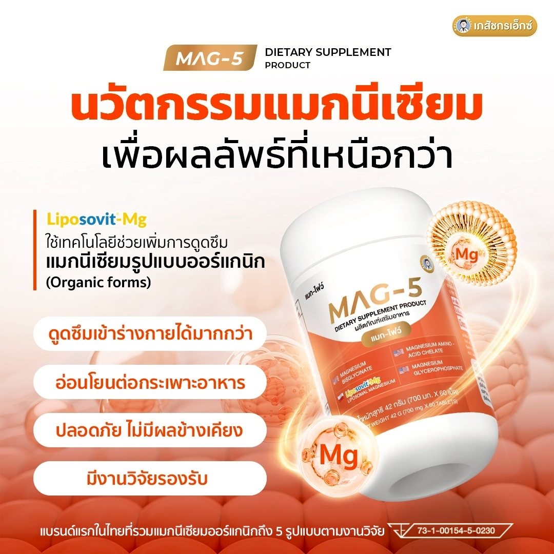 MAG-5 แมกนีเซียม 1 กระปุก - Image 6